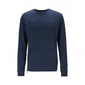 雨果博斯/Hugo Boss 男士吸湿面料侧拉链徽标卫衣 hbas50427796410