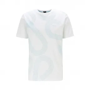 雨果博斯/Hugo Boss 男士徽标印花弹力棉 T 恤 hbas50427829100