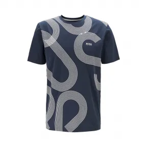 雨果博斯/Hugo Boss 男士徽标印花弹力棉 T 恤 hbas50427829410