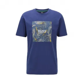 雨果博斯/Hugo Boss 男士无 PVC 照片印花纯棉 T 恤 hbas50427897411