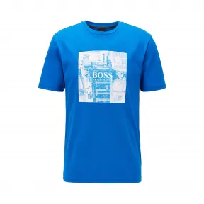 雨果博斯/Hugo Boss 男士无 PVC 照片印花纯棉 T 恤 hbas50427897435