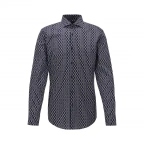 雨果博斯/Hugo Boss 男士字母图案修身衬衫 hbas50428159410