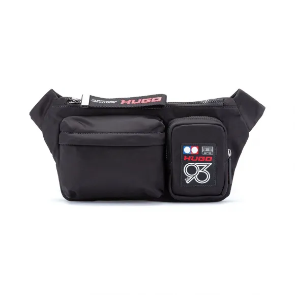 雨果博斯/Hugo Boss HUGO '93 饰片尼龙华达呢腰包 hbas50428640001