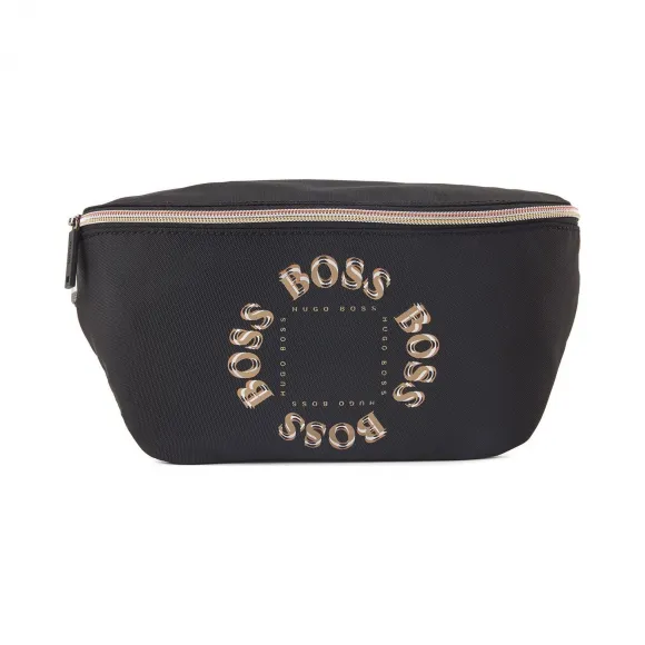 雨果博斯/Hugo Boss 男士层叠金属徽标腰包 hbas50428646001