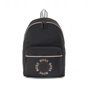 雨果博斯/Hugo Boss 男士层叠金属徽标纹理尼龙背包 hbas50428655001