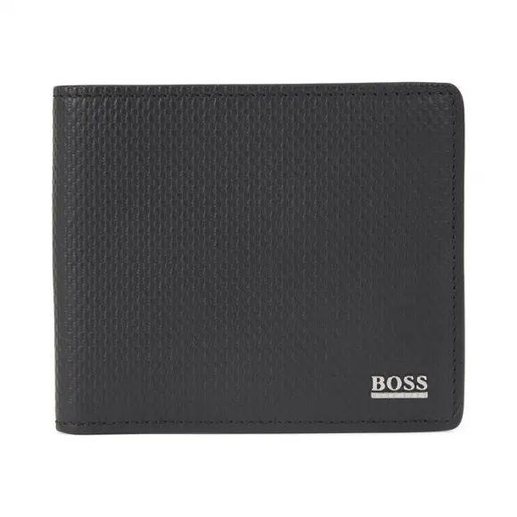 雨果博斯/Hugo Boss 男士交织字母压花皮革钱包 hbas50428900001
