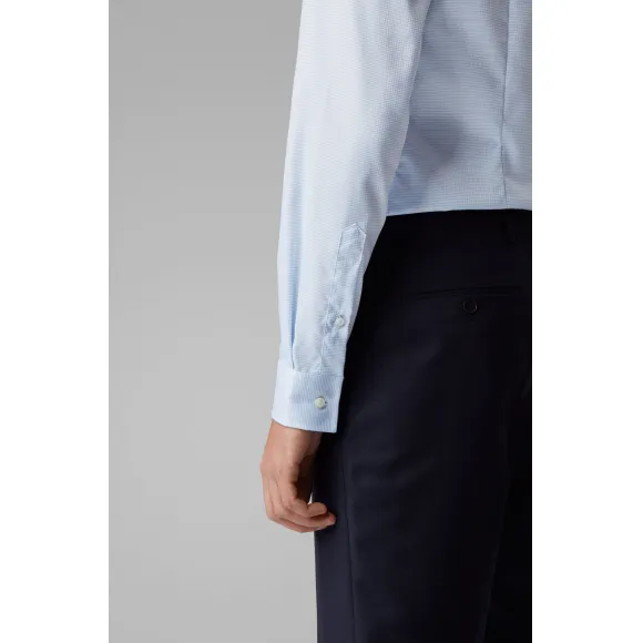 雨果博斯/Hugo Boss 男士免烫处理修身版纯棉衬衫 hbas50429273451