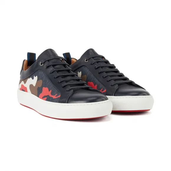 雨果博斯/Hugo Boss 【预售30天内发货】男士牛皮饰边迷彩图案运动鞋 hbas50429615461