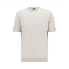 雨果博斯/Hugo Boss 男士微结构条纹针织短袖毛衣 hbas50430114102