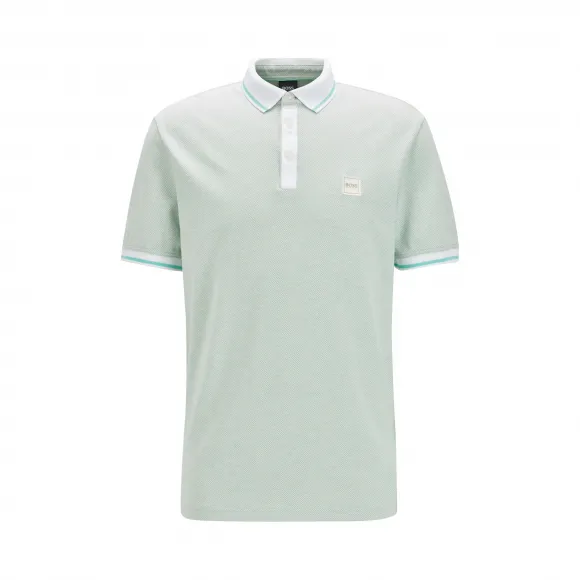 雨果博斯/Hugo Boss 男士混色棉质珠地布常规版型 Polo 衫 hbas50430471352