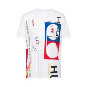 雨果博斯/Hugo Boss 男士系列主题艺术印花宽松版型棉 T 恤 hbas50430588100