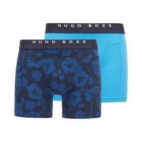 雨果博斯/Hugo Boss 徽标裤腰平角内裤两条装 hbas50430941466
