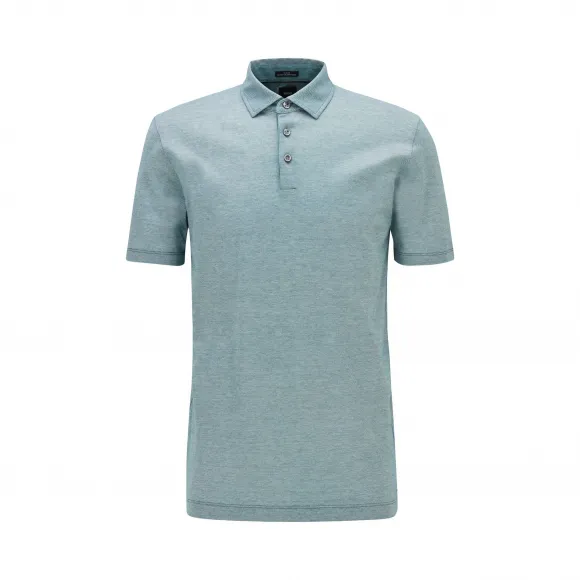 雨果博斯/Hugo Boss 双色意大利棉修身 Polo 衫 50431627319