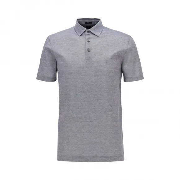 雨果博斯/Hugo Boss 双色意大利棉修身 Polo 衫 50431627402