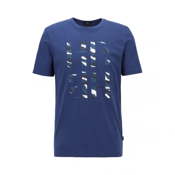 雨果博斯/Hugo Boss 3D 动物印花字母组合修身版 T 恤 hbas50432172407