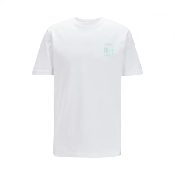 雨果博斯/Hugo Boss 背面图案印花可回收棉质 T 恤 50432989100