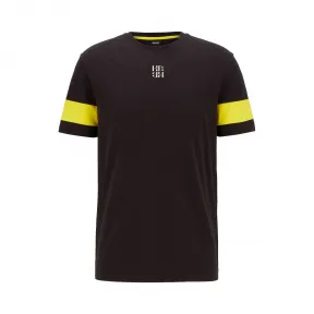 雨果博斯/Hugo Boss 男士交织字母印花圆领棉 T 恤 hbas50433767001