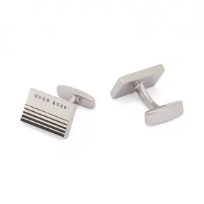 雨果博斯/Hugo Boss 男士渐变条纹矩形袖扣 hbas50434255040