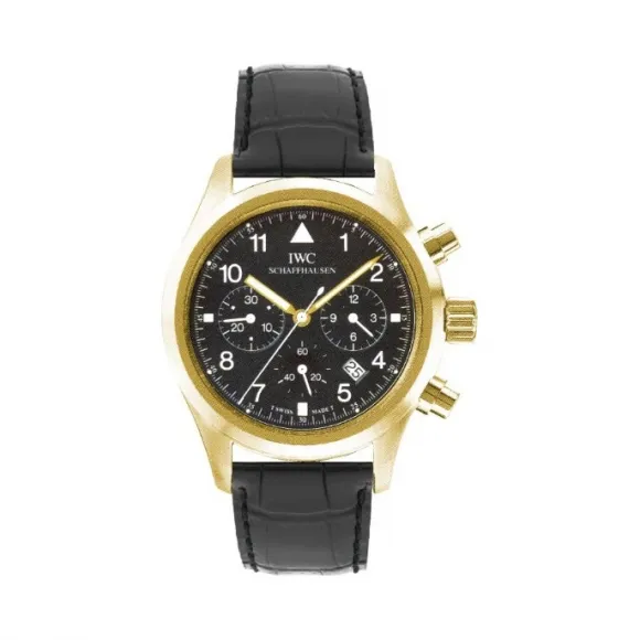 万国/IWC Pilots Chrono 系列 36 MM 黄金 石英机芯 男表 IW374104