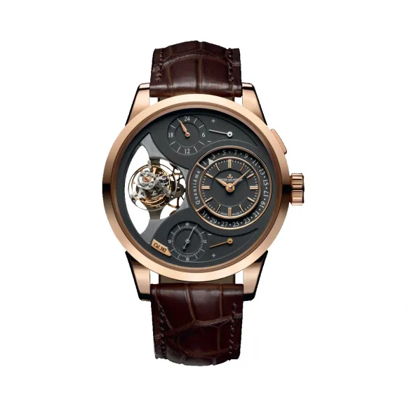 积家/Jaeger LeCoultre Duomètre 双翼系列 玫瑰金 手动机械机芯 男表 Q605244J