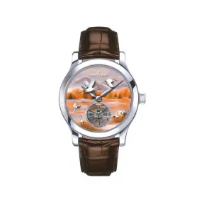 积家/Jaeger LeCoultre MASTER CONTROL大师系列腕表 43MM 18k金（白色） 银色 机械机芯 男表 JLQ16634E9