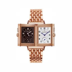 积家/Jaeger LeCoultre Reverso Duetto 系列 26 x 42 мм 玫瑰金 手动机械机芯 男表 Q2712170