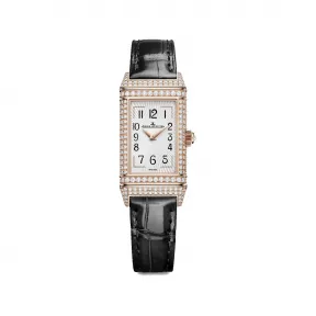 积家/Jaeger LeCoultre Reverso One Duetto Jewellery双面翻转系列珠宝腕表玫瑰金手动上链女式腕表336247J