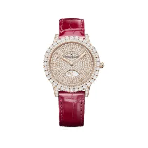 积家/Jaeger LeCoultre 玫瑰金女式腕表Rendez-Vous Dazzling Night &Day约会系列日夜显示珠宝腕表Q3432472