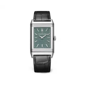 积家/Jaeger LeCoultre REVERSO翻转系列腕表 45.5MM 18k金（白色） 白色 机械机芯 中性表 JLQ39334H3