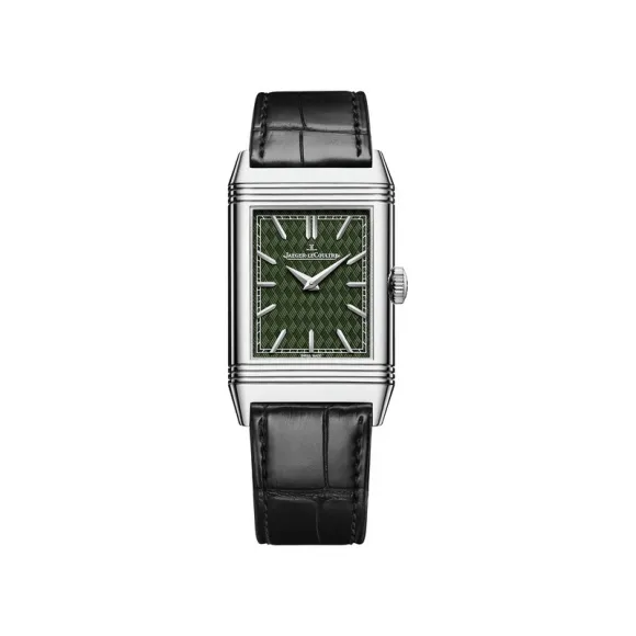 积家/JaegerLeCoultre Reverso Tribute Enamel 翻转系列珐琅男士腕表白金款Q39334S4 | 