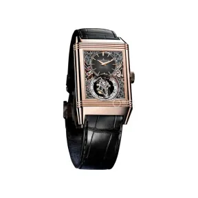 积家/JaegerLeCoultre Reverso Hybris Artistica Calibre 179翻转系列超凡复杂工艺179型机芯腕表玫瑰金款 - Q39424E3| 