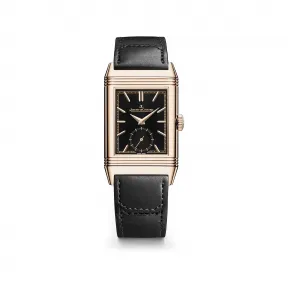 积家/Jaeger-LeCoultre Reverso Tribute Small Seconds系列 45.6 X 27.4 MM 玫瑰金 手动机械机芯 男表 JLQ713257