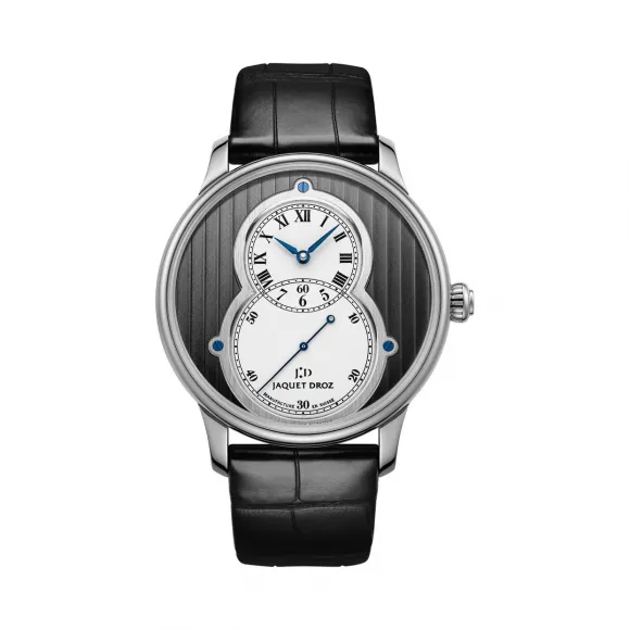 雅克德罗/Jaquet Droz 大秒针系列 18k白金 自动机械机芯 男表 J003034412