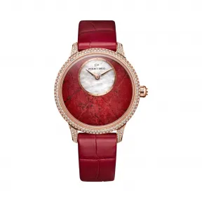 雅克德罗/Jaquet Droz 时分小针盘系列 18K红金 自动机械机芯 女表 J005003581