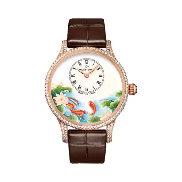 雅克德罗/Jaquet Droz 艺术工坊系列 18k红金 自动机械机芯 男表 J005013206