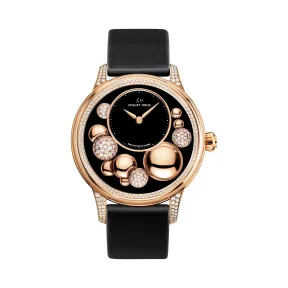 雅克德罗/Jaquet Droz 时分小针盘系列 18K红金 自动机械机芯 女表 J005023531