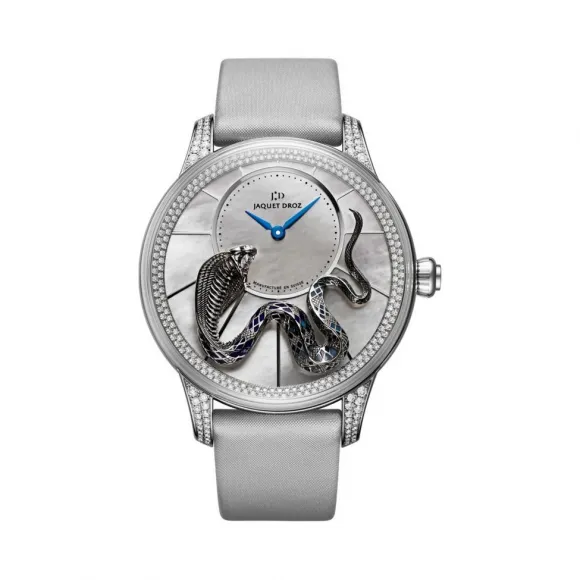 雅克德罗/Jaquet Droz 艺术工坊系列 18k白金镶钻 自动机械机芯 男表 J005024273