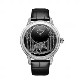 雅克德罗/Jaquet Droz 艺术工坊系列 18K白金表壳 自动机械机芯 男表 J005024284