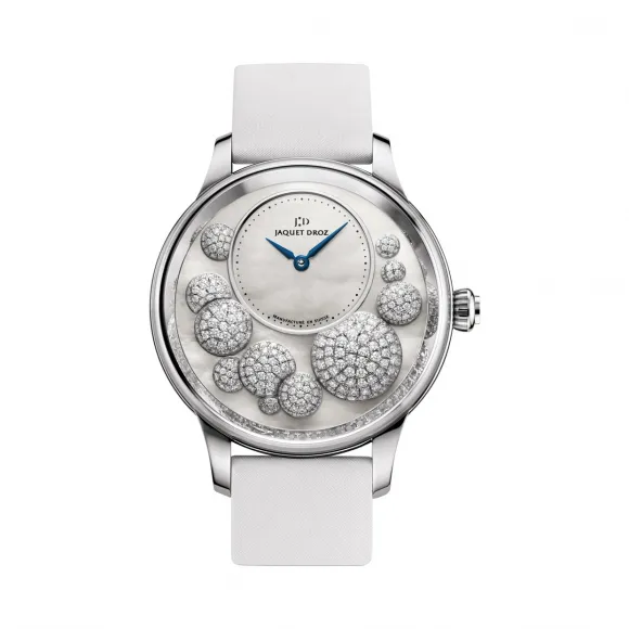 雅克德罗/Jaquet Droz 时分小针盘系列 18k白金 自动机械机芯 女表 J005024534