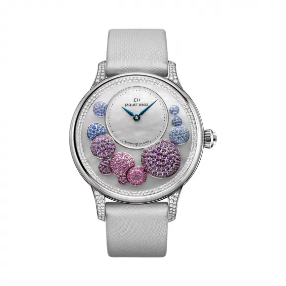 雅克德罗/Jaquet Droz 时分小针盘系列 18k白金镶钻 自动机械机芯 男表 J005024538