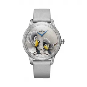 雅克德罗/Jaquet Droz 艺术工坊系列 18K白金 自动机械机芯 男表 J005024575