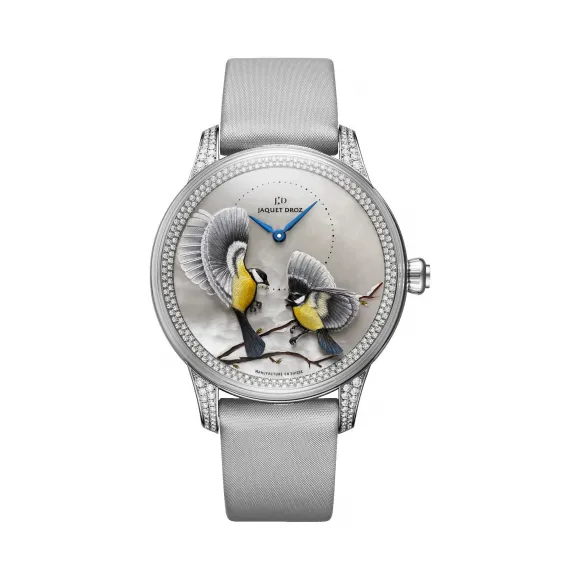 雅克德罗/Jaquet Droz 艺术工坊系列 18K白金 自动机械机芯 男表 J005024575