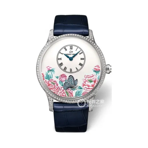 雅克德罗/Jaquet Droz 艺术工坊系列 18k白金镶钻 自动机械机芯 女表 J005034267