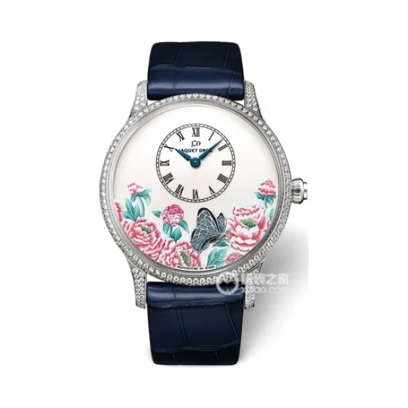雅克德罗/Jaquet Droz 艺术工坊系列 18k白金镶钻 自动机械机芯 女表 J005034269
