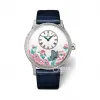 雅克德罗/Jaquet Droz 艺术工坊系列 18k白金镶钻 自动机械机芯 女表 J005034271
