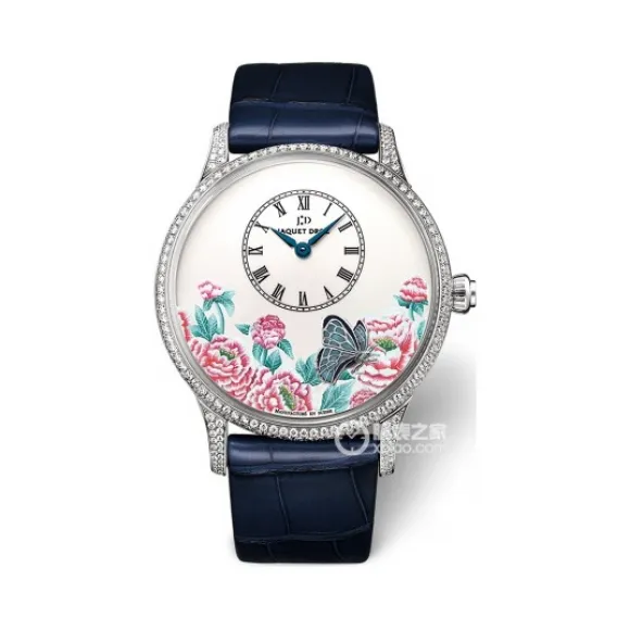 雅克德罗/Jaquet Droz 艺术工坊系列 18k白金镶钻 自动机械机芯 女表 J005034271