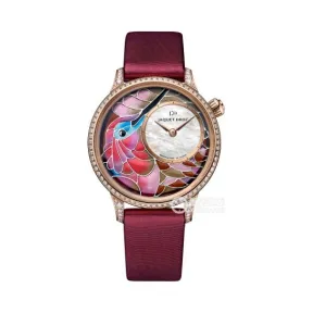 雅克德罗/Jaquet Droz 艺术工坊系列 18K红金 自动机械机芯 女表 J005503501