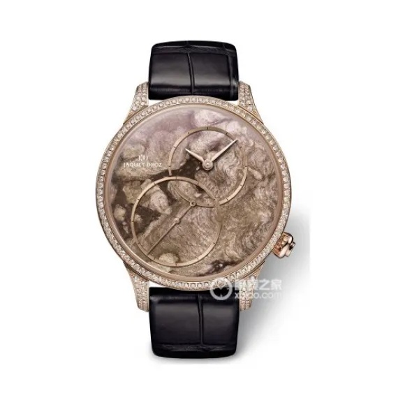 雅克德罗/Jaquet Droz 大秒针系列 18K红金镶钻 自动机械机芯 男表 J006013273