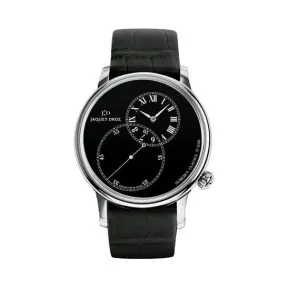 雅克德罗/Jaquet Droz 大秒针系列 18K白金 自动机械机芯 男表 J006034204