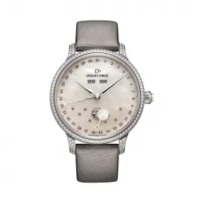 雅克德罗/Jaquet Droz 星辰系列 18K白金 自动机械机芯 男表 J012614570